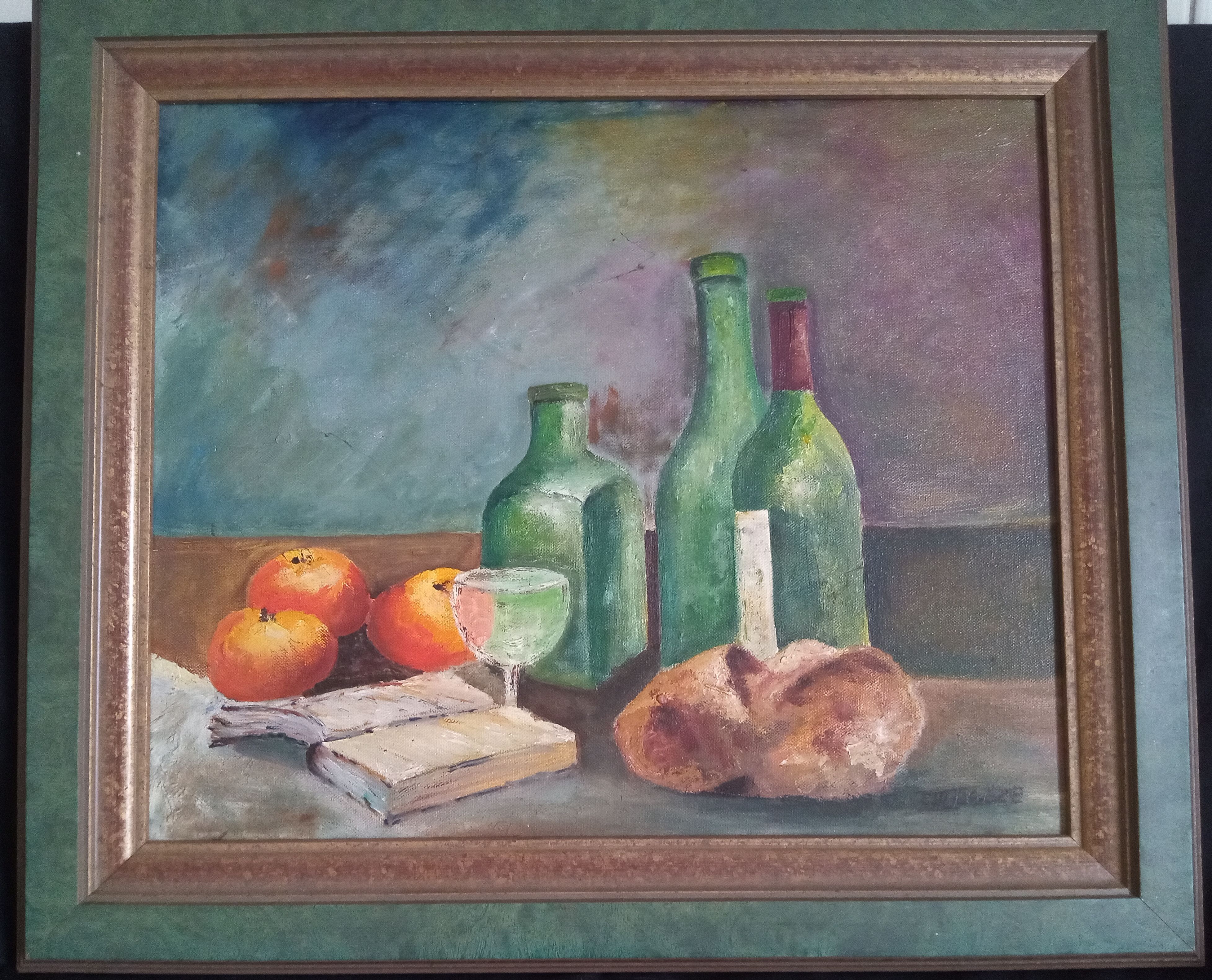 Oil on panel - Still life signed Donzé