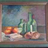 Oil on panel - Still life signed Donzé