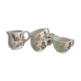 Cups Porcelain sarreguemines 70s