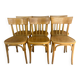 Set of 6 vintage 1960s bistro chairs
