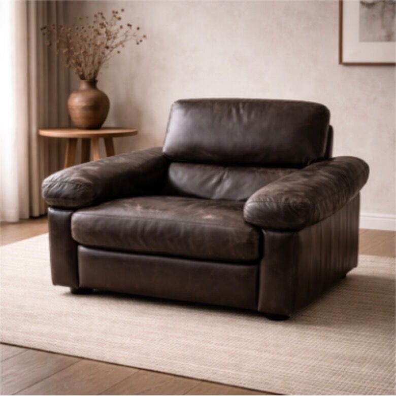 Paire de fauteuils Club Poltrona Frau buffle