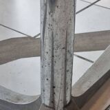 Vintage formica table with chrome leg and extension