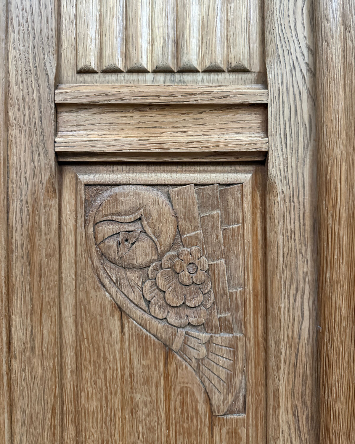 Art Deco oak wardrobe (renovated)