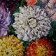 Still life 'Gladioli and Dahlias' Oil on canvas 36x33 signed J.D Vincent