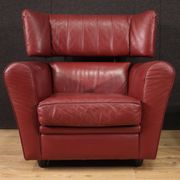 Italian armchair with footstool design production Zanotta