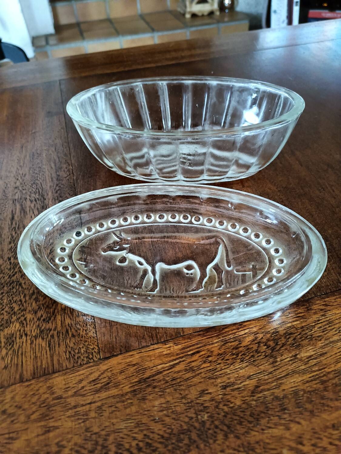 Vintage "cow" butter dish