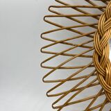 Rattan sun mirror
