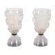 Design set of blown Murano glass table lamps by Barovier & Toso, 1950s