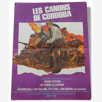 Affiche de cinéma originale "Les Canons de Cordoba"