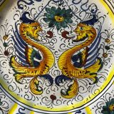 Assiette décorative vintage Deruta céramique - Italie