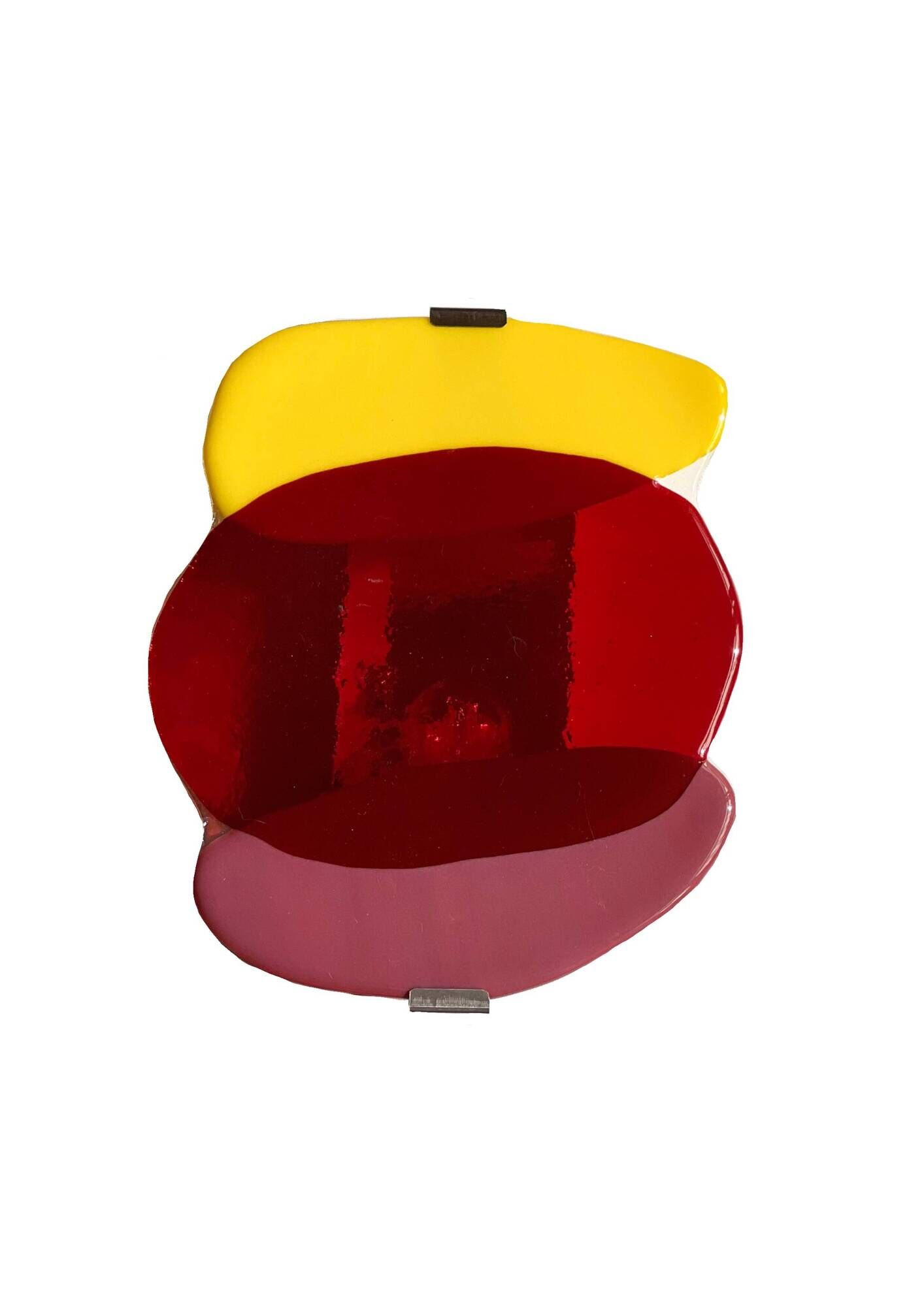 Handcrafted glass wall light