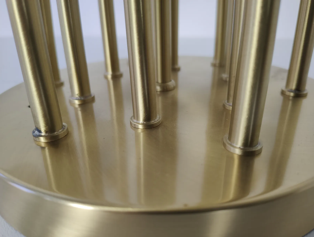 Vintage Hillebrand brass chandelier