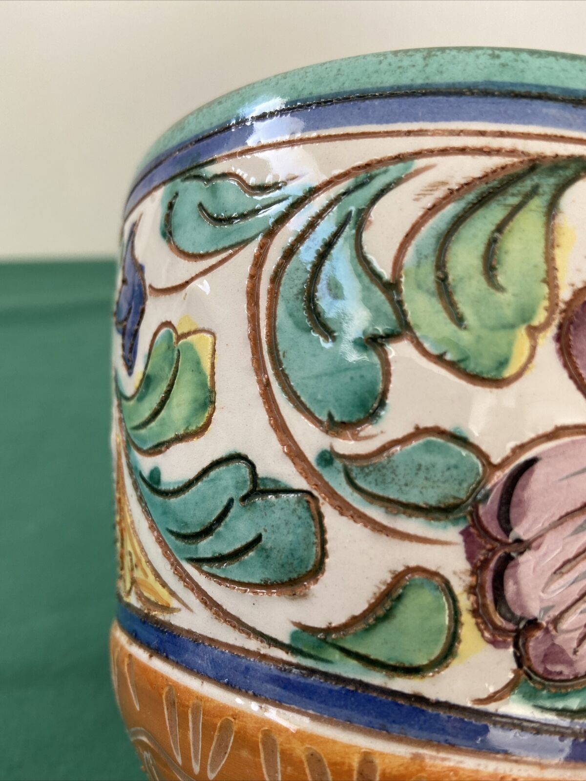 Flower pot cover glazed ceramic plant