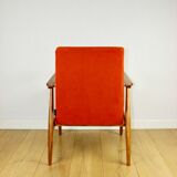 Fauteuil Orange Lis par Henryk Lis, années 1970