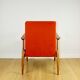 Orange Lis Lounge Chair by Henryk Lis, 1970s