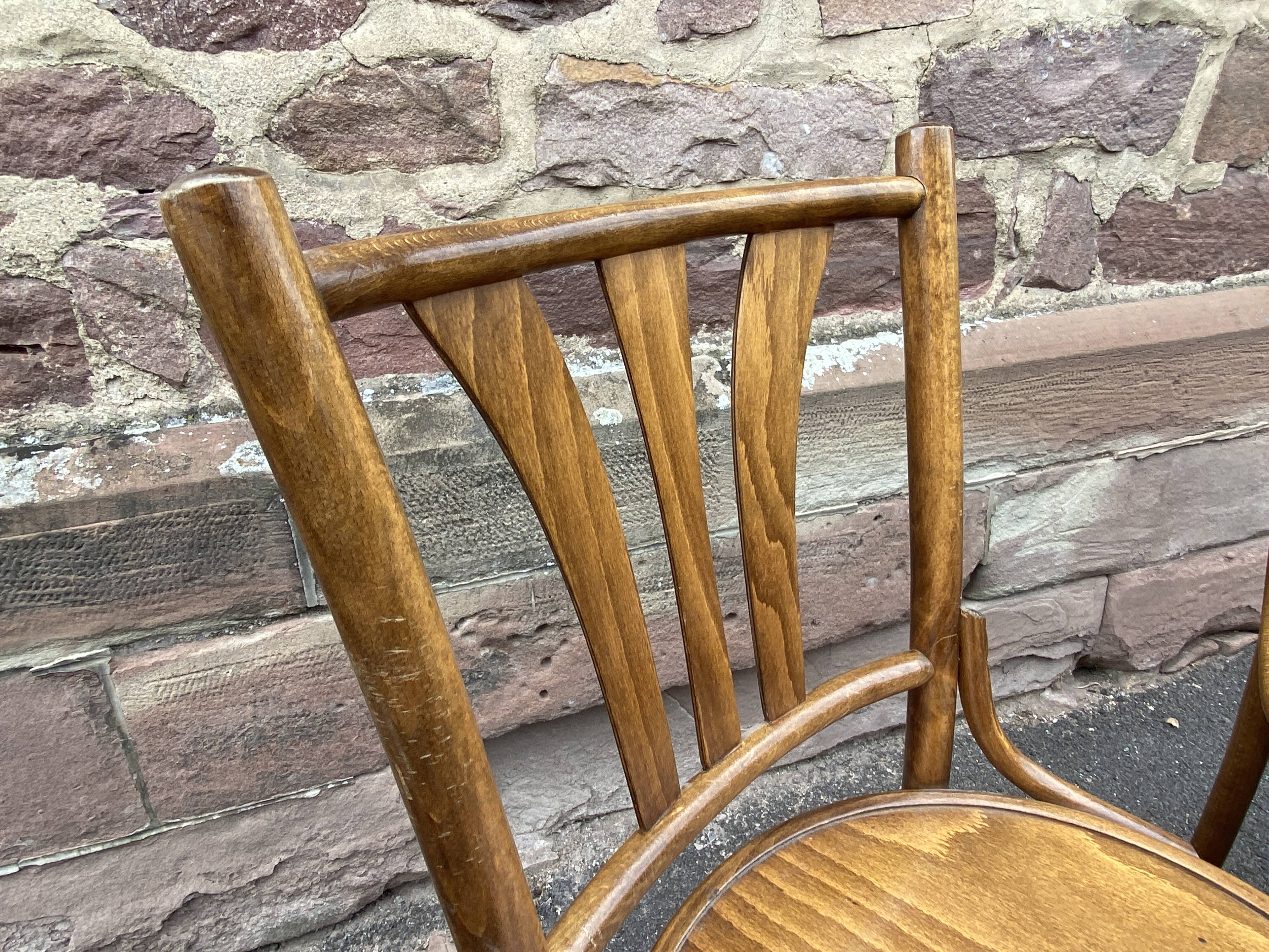 4 vintage bistro chairs