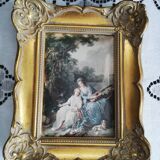 Duo old gilded frames