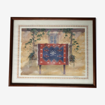 Watercolor signed B.Hobson
