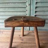 Solid oak tripod stool