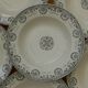 Set of 6 deep earthenware plates from CHOISY LE ROI Boulenger. IENA model.