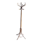 Old wooden parrot coat rack