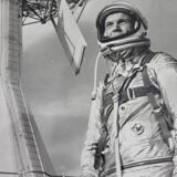 Original photograph stamps NASA John H Glenn Mercury 7 20th Century