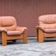 Pair of armchairs by Mobilgirgi, 1970s
