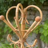 Rattan parrot coat rack 70'