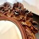 Miroir baroque en bois ovale