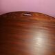 Teak wood coffee table, oval shape, folding boat style 1970