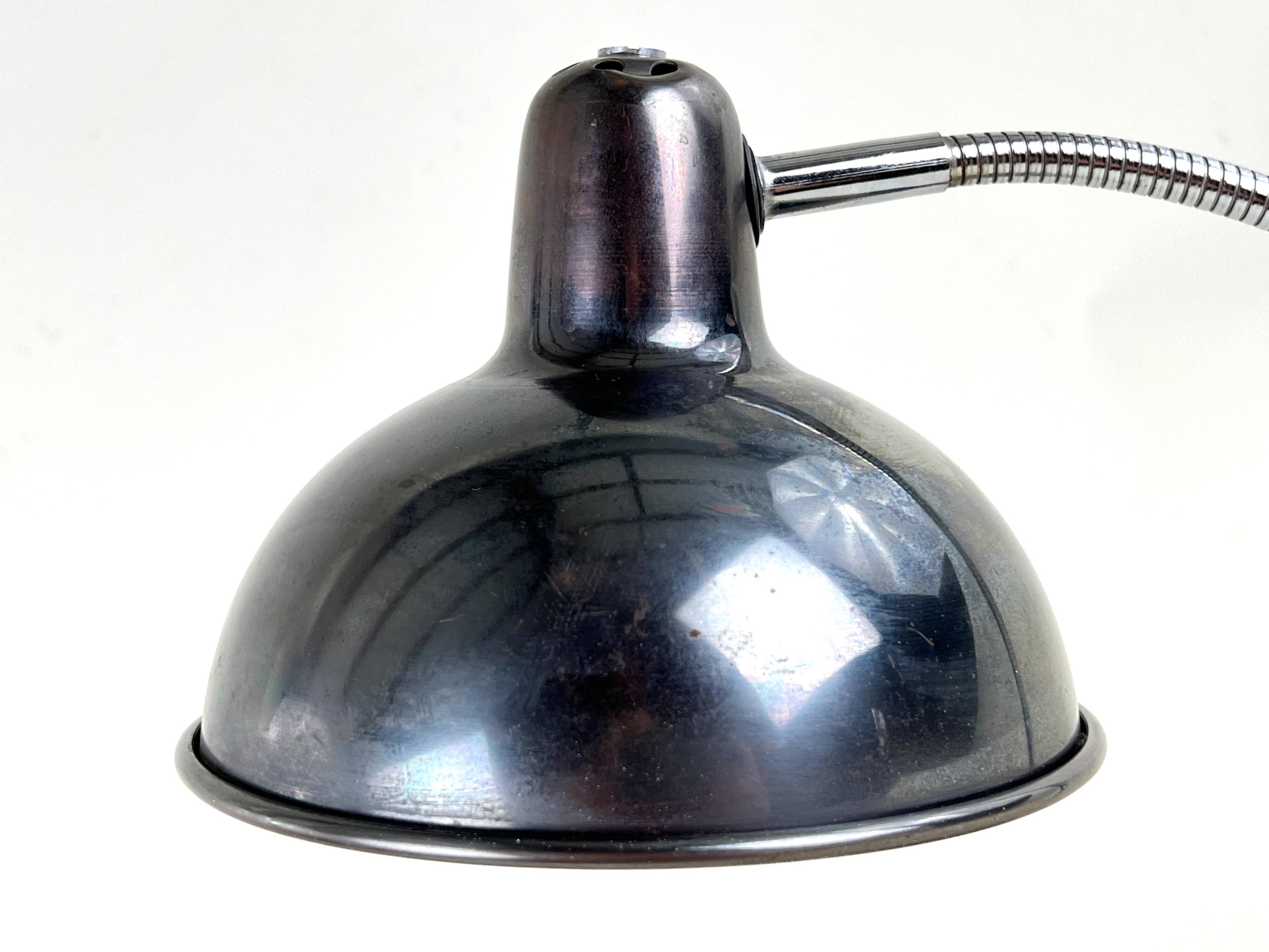 Old Table Lamp Wall Light in Aluminor Metal Vintage 50s/60s