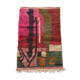 Moroccan Berber carpet Boujaad pink with colorful patterns 153x104cm