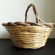 Panier rotin et osier vintage