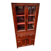 Joli cabinet vitrine indochinois deux corps. Milieu XXe siècle