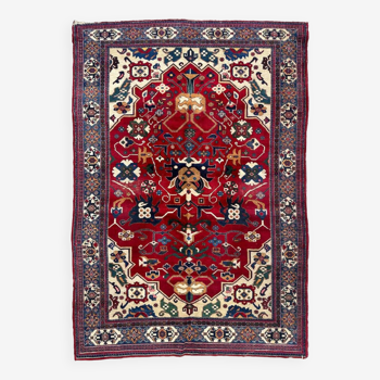 Exceptional Ardebil rug in Velvet and Cotton, Iran, mid-20th century.