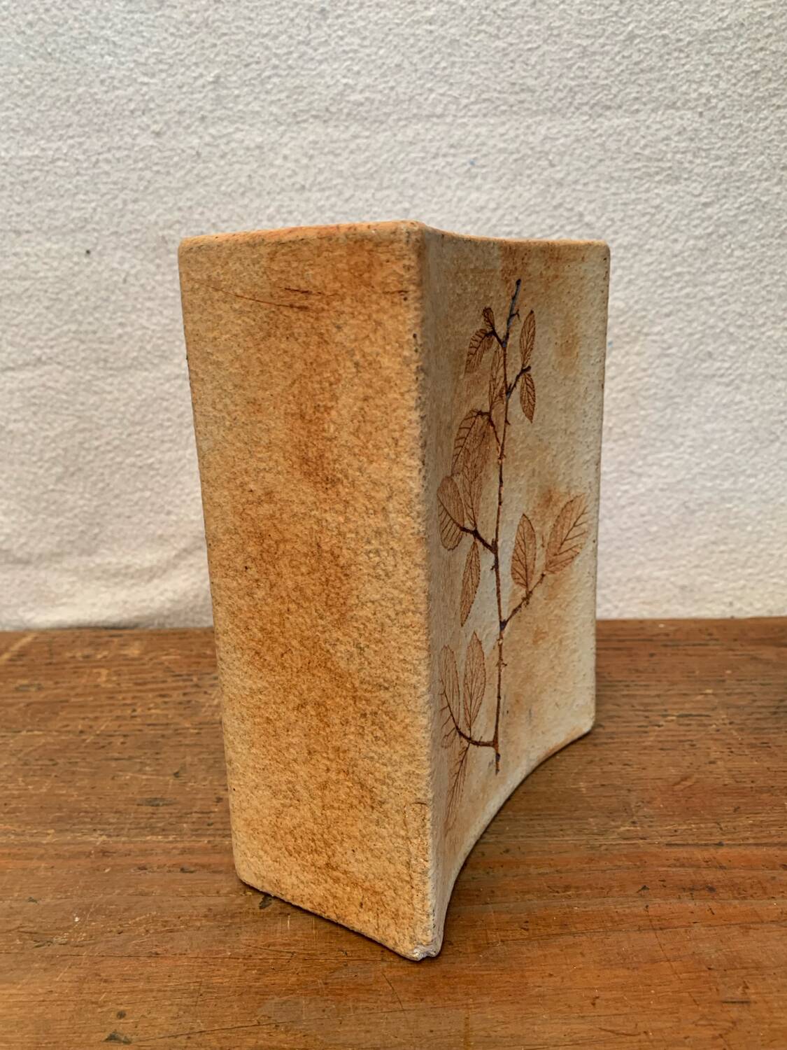 Ceramic Vase Vallauris Raymonde Leduc Herbarium Vintage