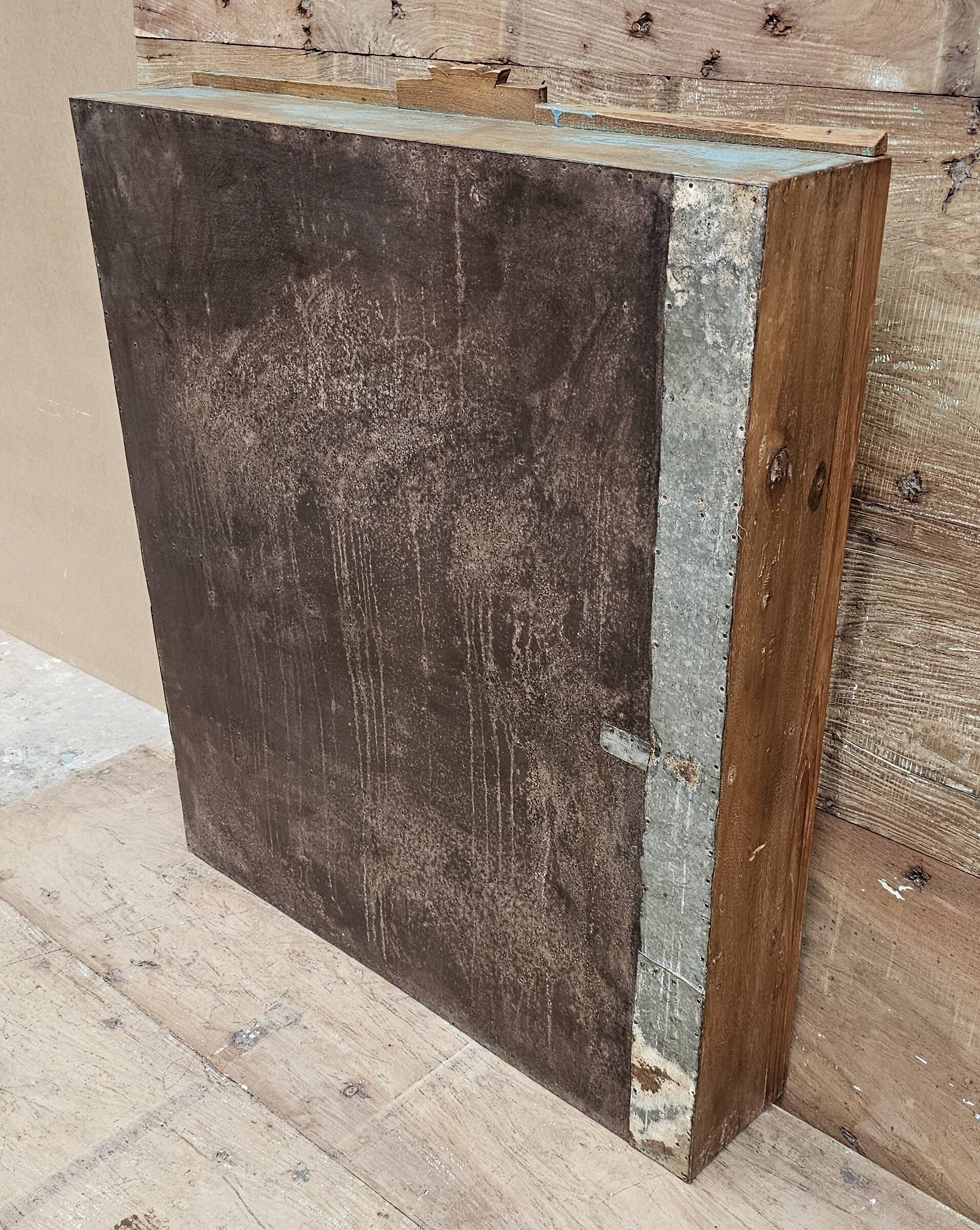 Old Art Deco display case in Burmese teak