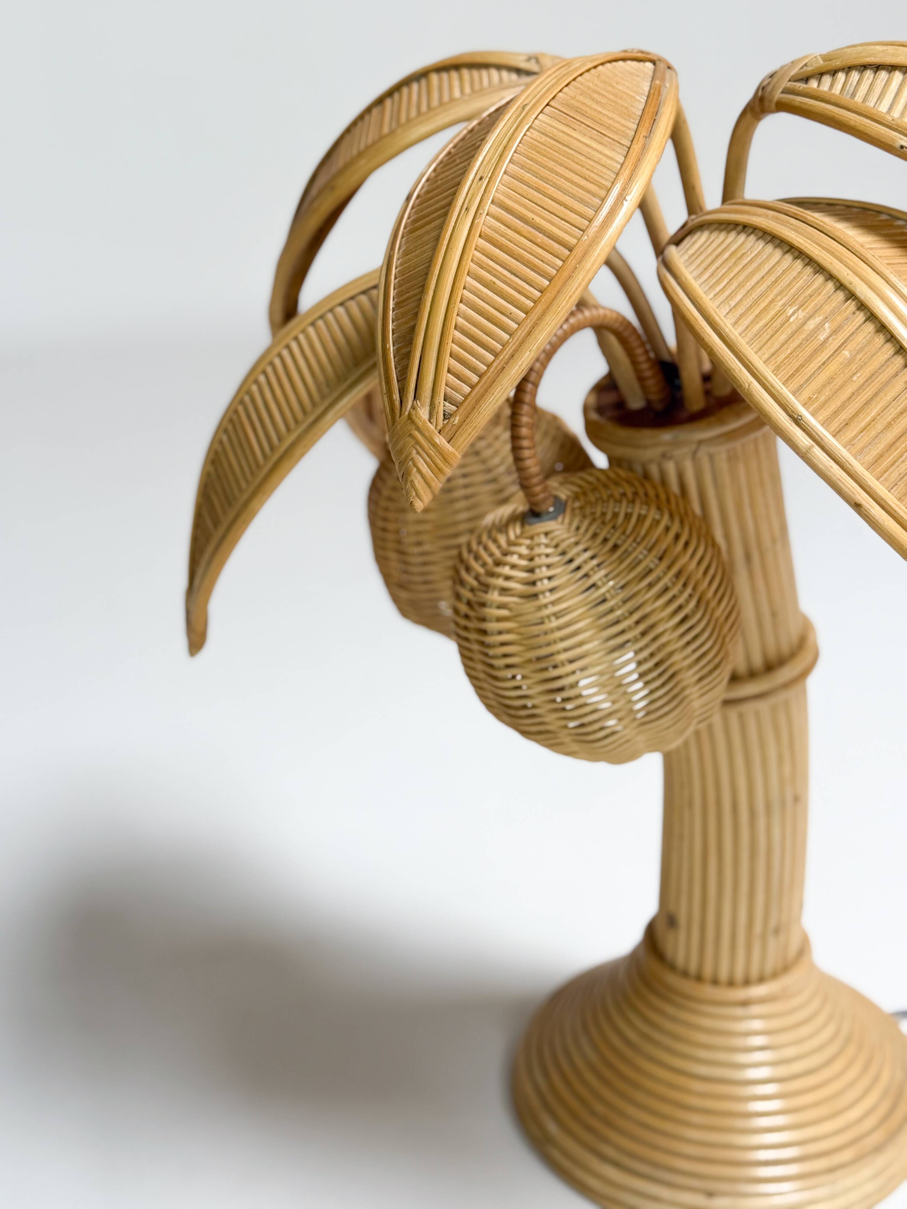 Vintage palm tree lamp