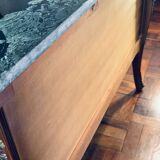 Exquisite Louis XV Style Bombé Commode with Musical Marquetry & Marble