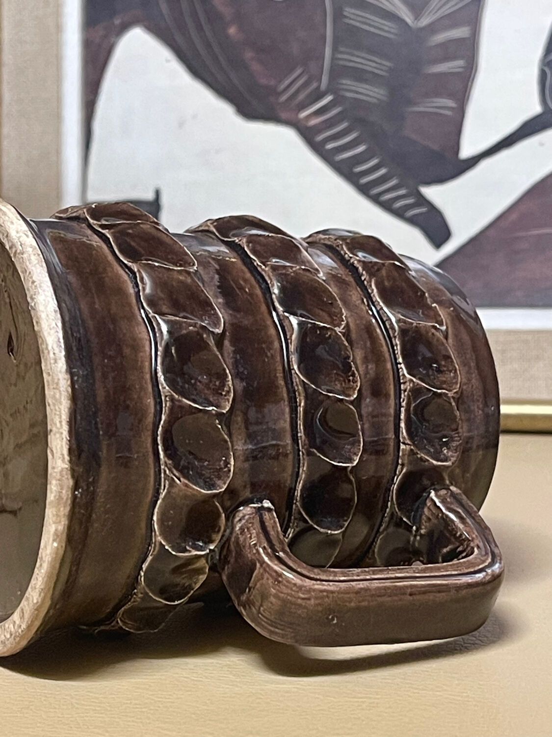 Accolay stoneware cup.