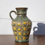 West Germany Uebelacker vase 1681/20, German ceramic vase, flower pot, pottery, decoration