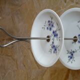 Display servant for cakes, aperitif, fruit, porcelain
