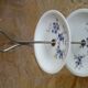 Présentoir serviteur à gâteaux, apéritif, fruits, en porcelaine