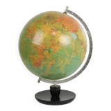 Vintage Globe Oak Basic Political Globe Hermann Haack 1970s