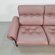 Vintage Teak Leather Sofa from Coja, Netherlands, 1960s