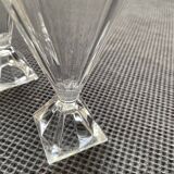 Series of 6 Arques crystal glasses, Pyramide model 1988