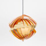 Danish vintage pendant lamp Konkylie by Louis Weisdorf, Lyfa, 1963