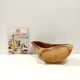 Brown Glazed Ceramic Trinket Bowl - Centerpiece by Bertoncello, Italy