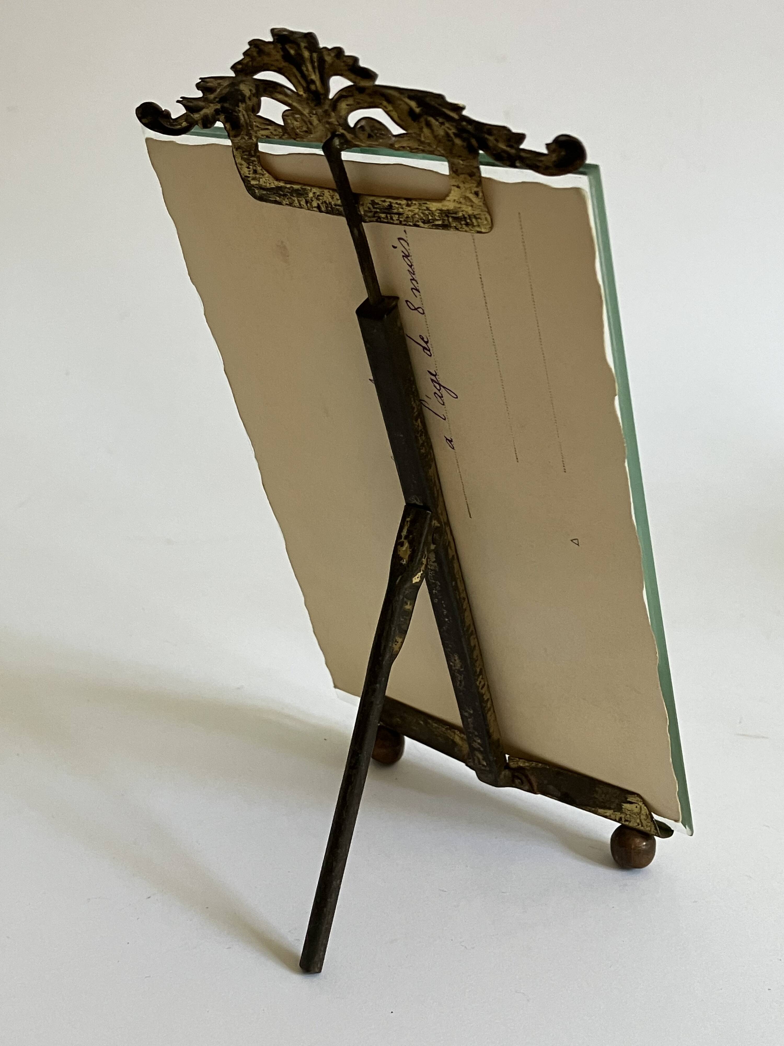 Brass frame, beveled glass - Model 2