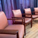 Set of six Diplomat armchairs, model 209 by Finn Juhl, Cado, 1960s